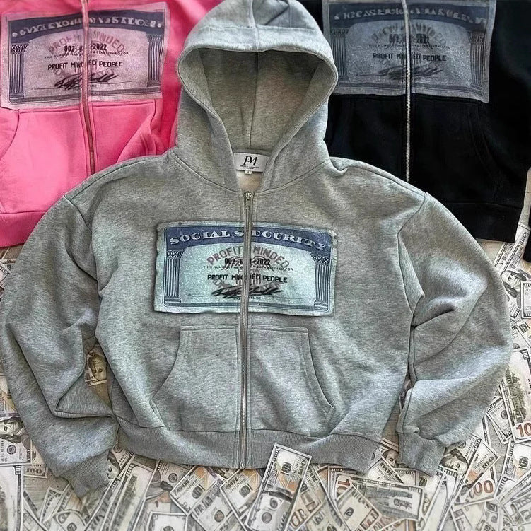 Profit Minded Zip-Up
