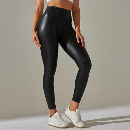 CurveLuxe™ Sculpt Leather Leggings